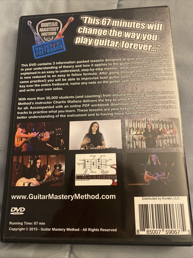 Guitar Mastery Method: Unlock the Fretboard (DVD-R, 2015) Lessons Tutorials