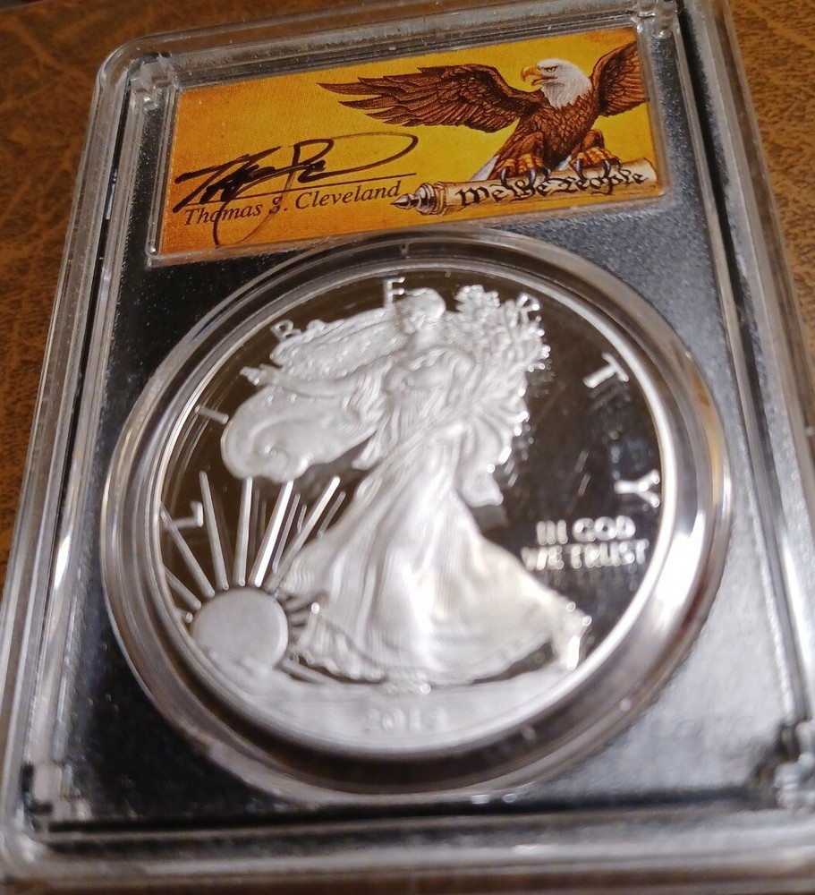 2019 W PROOF SILVER EAGLE PCGS PR70 DCAM CLEVELAND FIRST DAY ISSUE