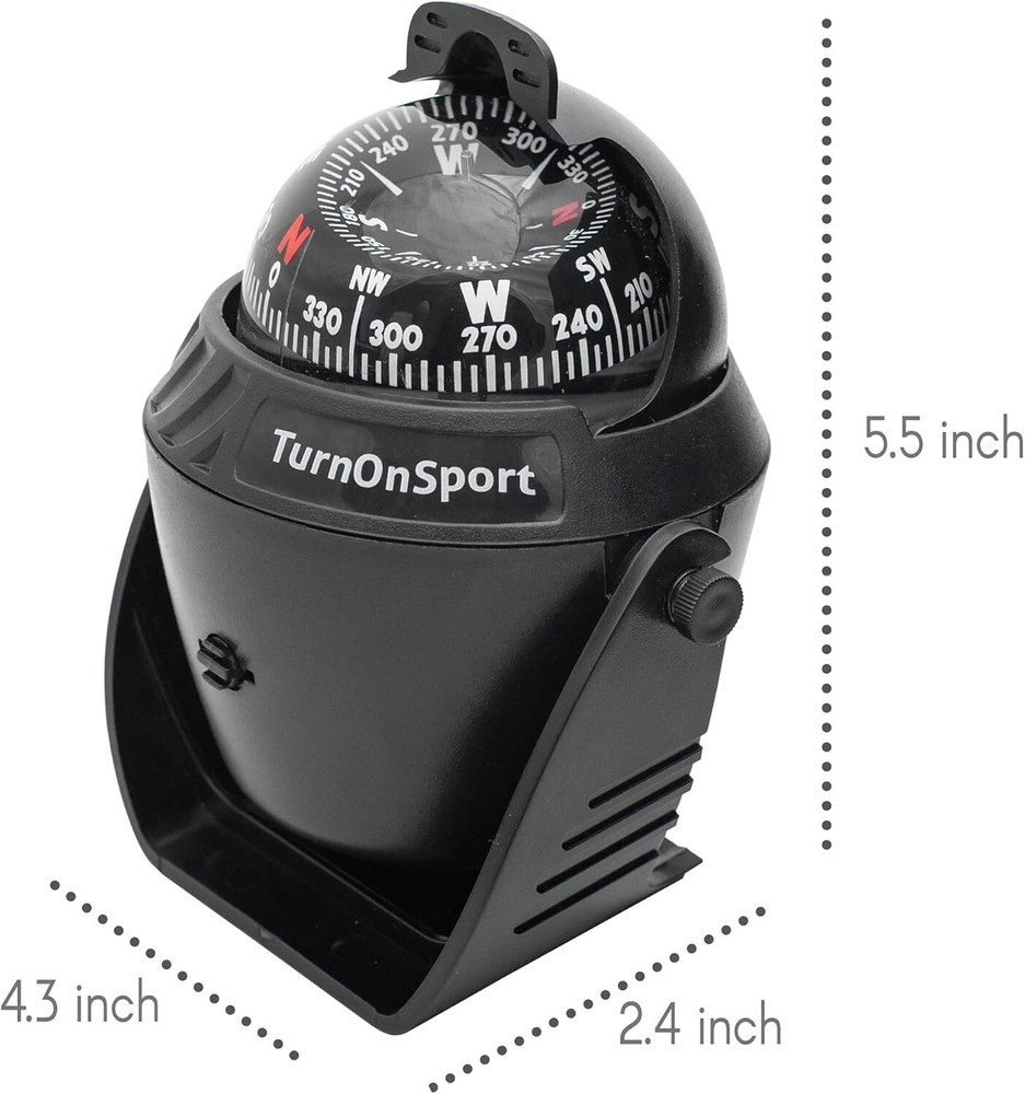 Boat Compass Dash Mount Flush - Boating Compass Dashboard Suction - Navigation
