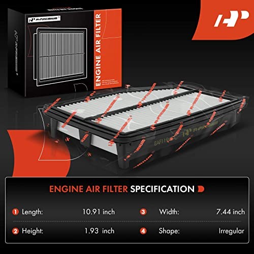 Engine Air Filter Compatible with Honda CR-V CRV 2015 2016, L4 2.4L, Replace#