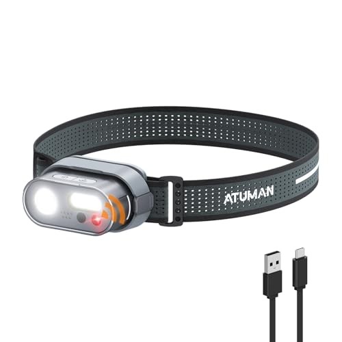 MHHeadlamp Rechargeable, Intelligent Multifunctional Headlight Pack 1 1 Pack