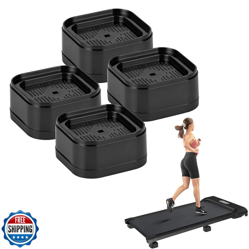 4-Pack Treadmill Incline Riser Blocks, Stackable Treadmill Riser Incline Bloc...