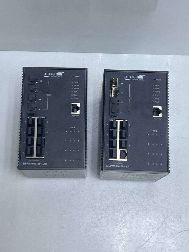TRANSITION NETWORKS SISPM1040-384-LRT INDUSTRIAL SWITCH