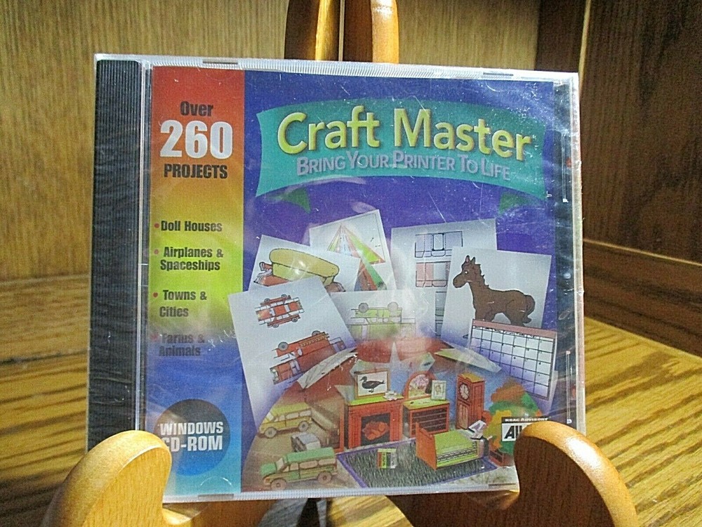 New Craft Master Bring Your Printer to Life /Over 260 Projects Windows CD Rom D3