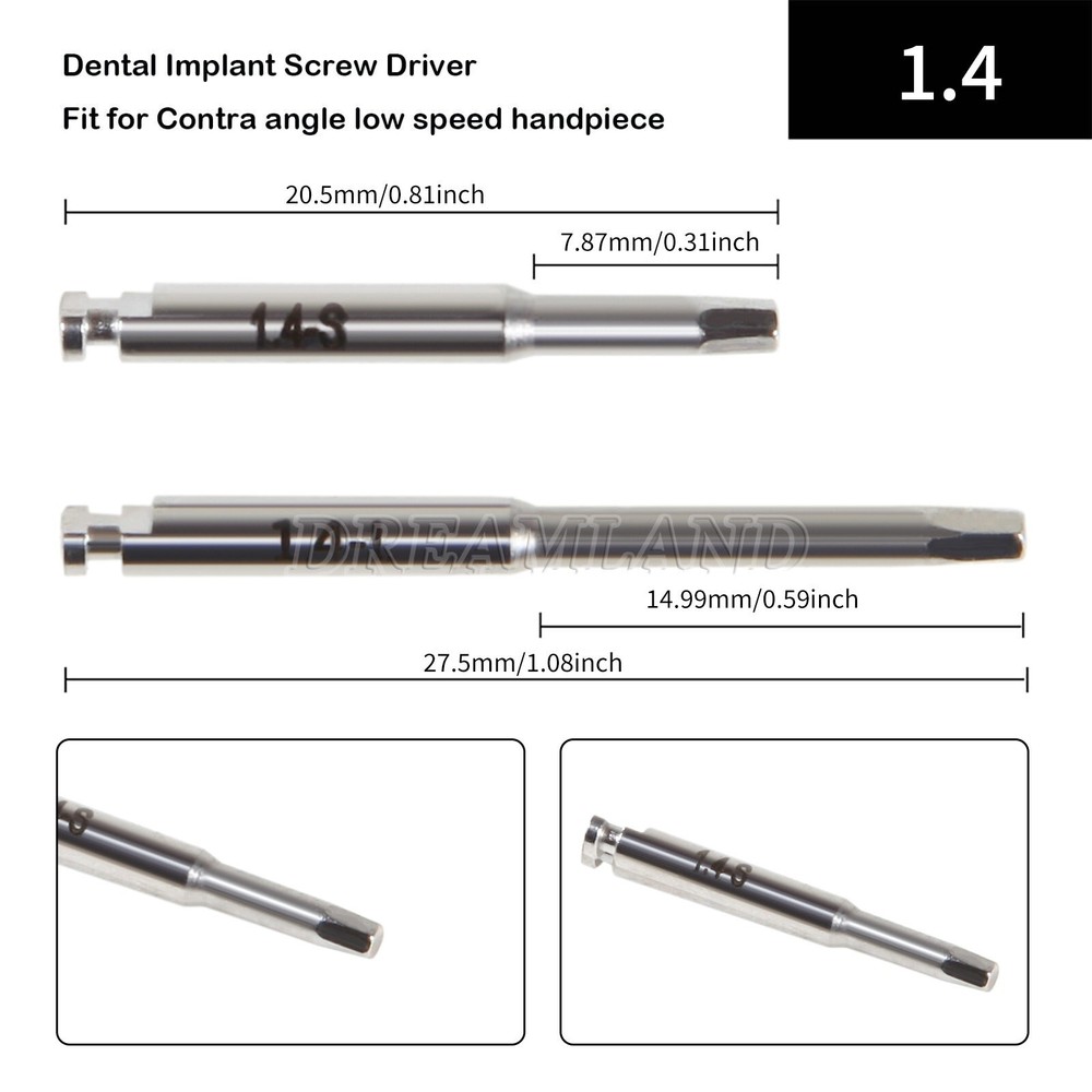 Dental Universal Implant Prosthetic Kit Machine Driver Screwdriver