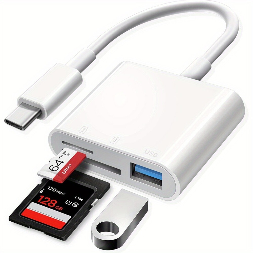 TF/SD Card Adapter Camera Reader Camera Android Type-c For iPhone17 Pro Max 16e