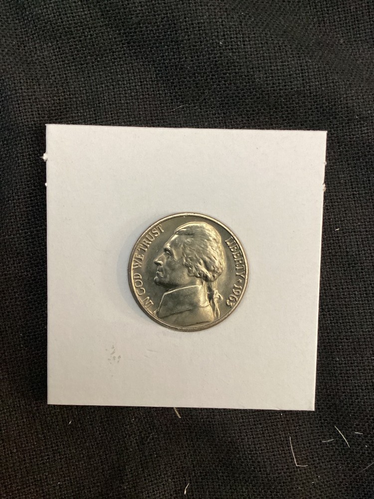 1963 D Jefferson Nickel BU Free Shipping