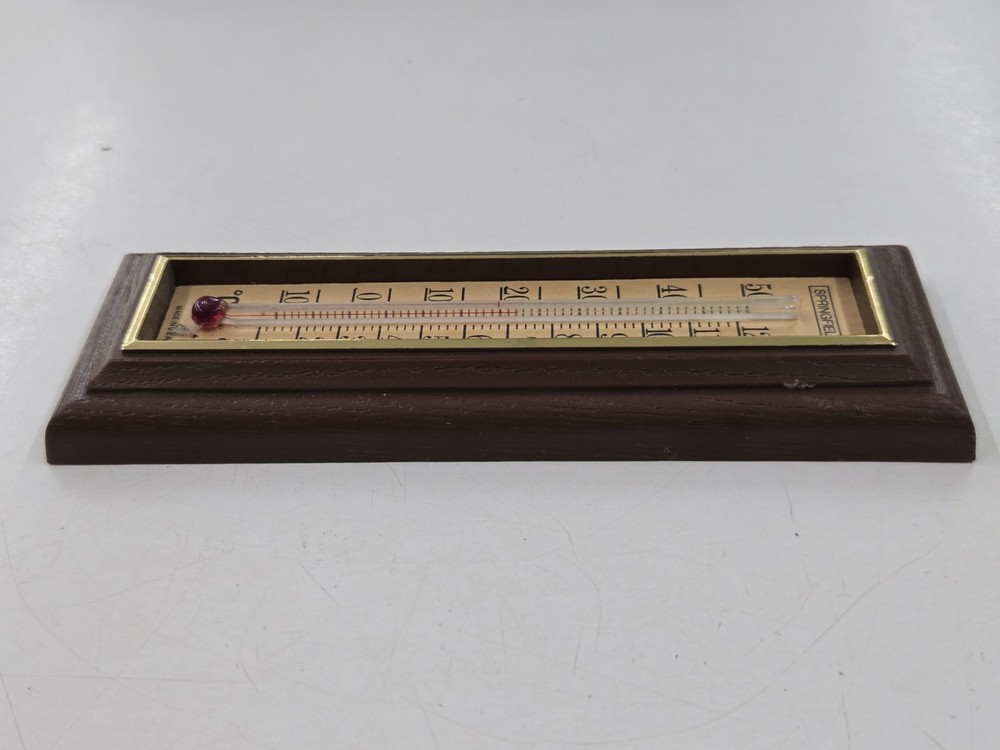 Vintage Springfield Plastic Wall Mount Thermometer. Made In USA