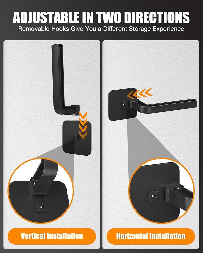 Stylish 4-Pack Hat Holders - Self-Adhesive and Easy to Install on Any Surface