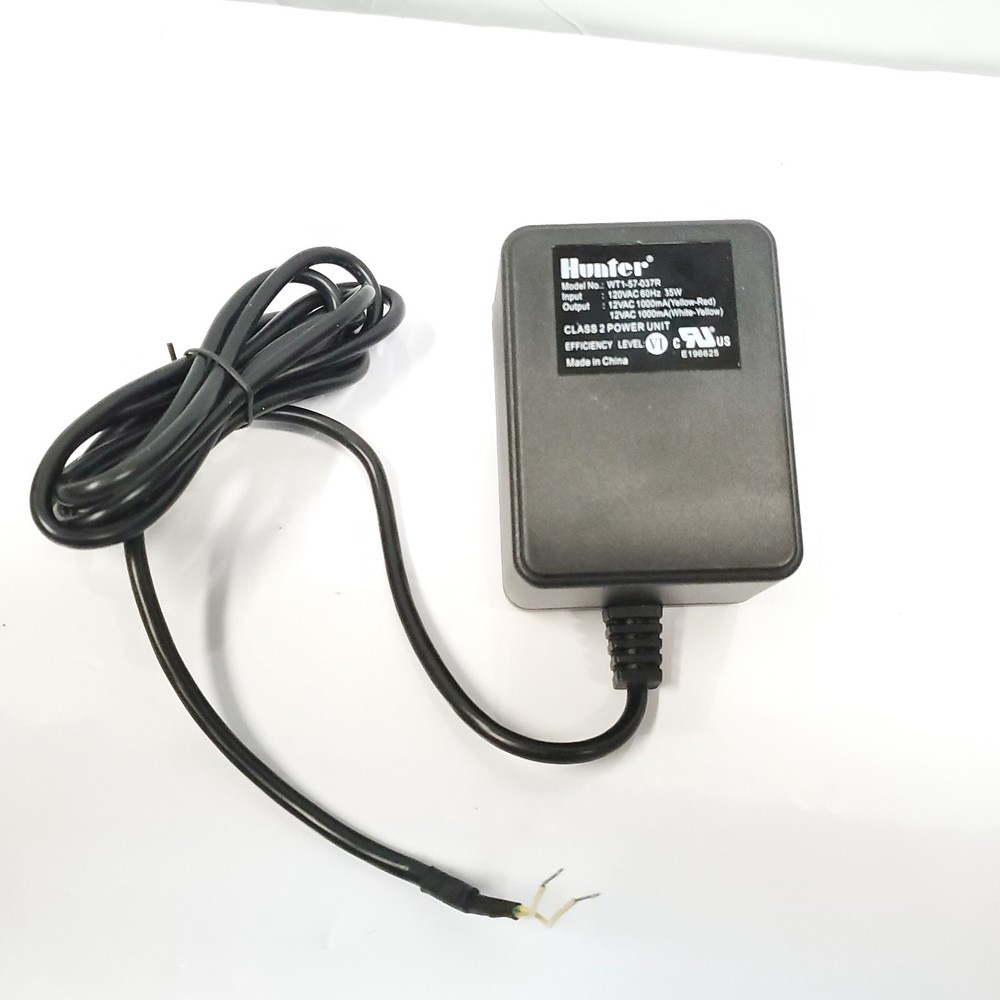 Hunter 24VAC Transformer Sprinkler System Power Adapter