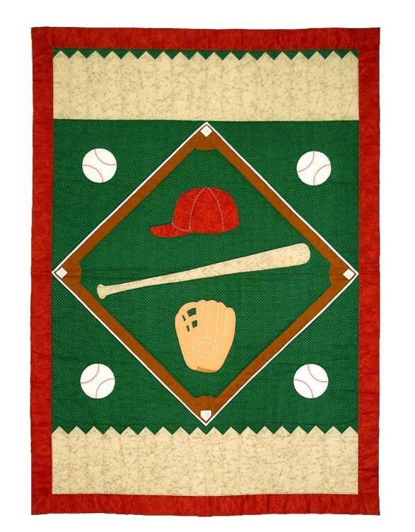 BASEBALL QUILT Pattern by Spring Creek NeedleArt SCN-2015 - Paper Pattern