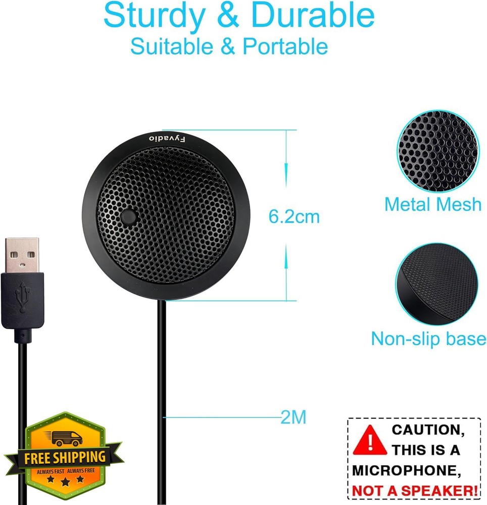 Fyvadio Conference USB Microphone PC Laptop
