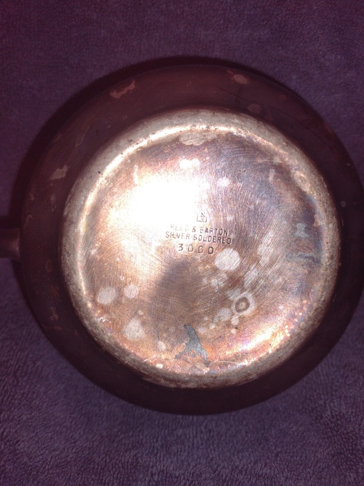 Antique Reed And Barton Silver Soldered (3000) Pot