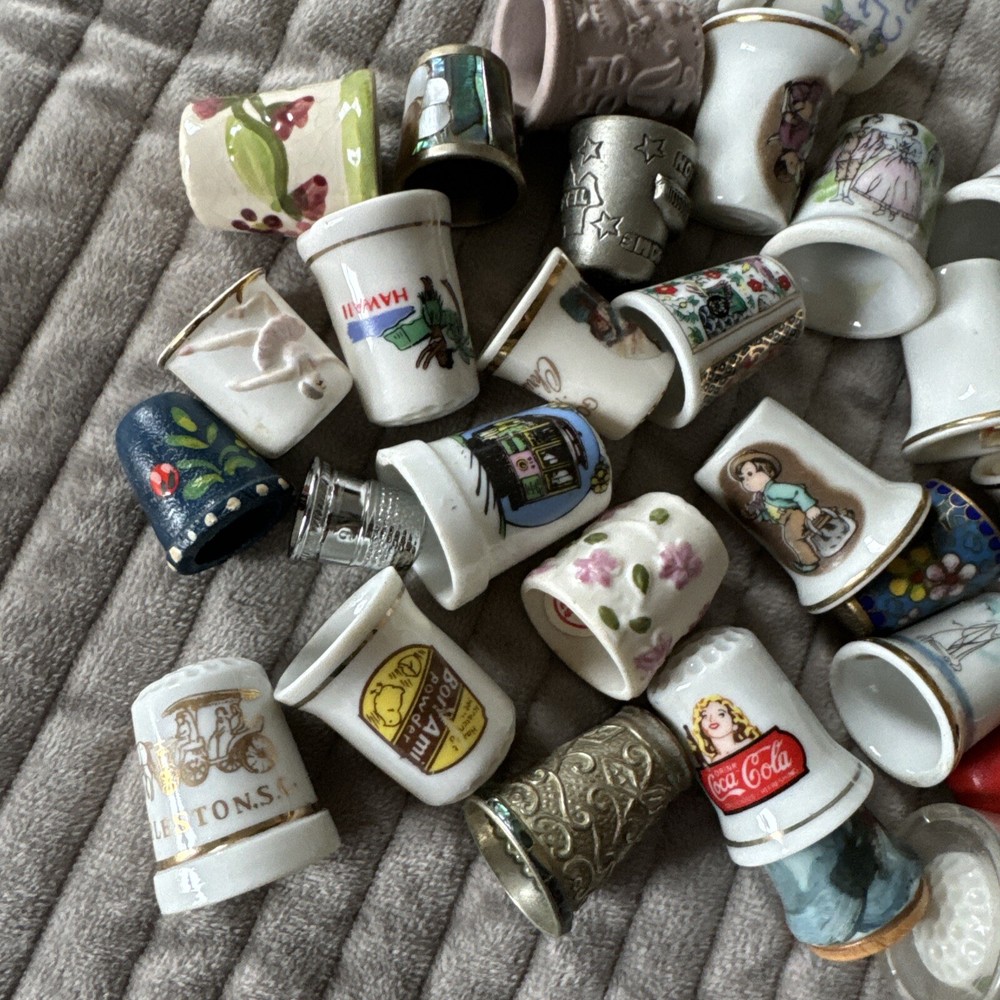 Vintage Sewing Thimbles Lot