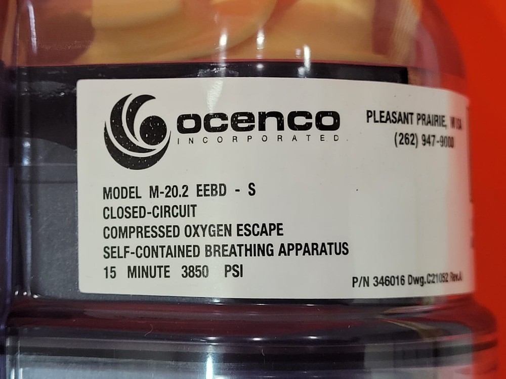 Ocenco EEBD Breathing Device M-20.2 (Life Date 2036)