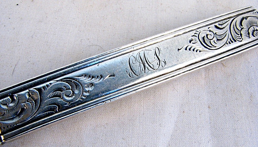 A.E. WARNER COIN SILVER MASTER BUTTER BALTIMORE c.1840