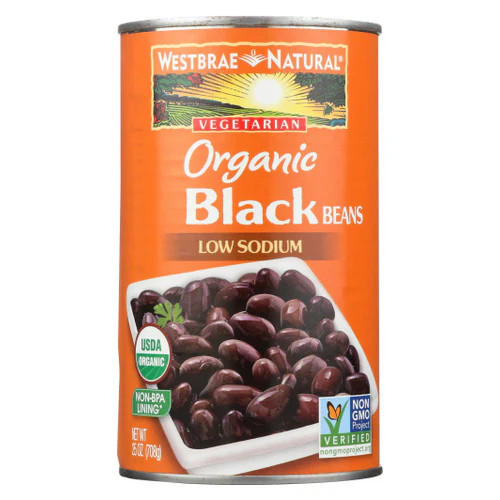 Organic Black Beans 25 Oz By Westbrae