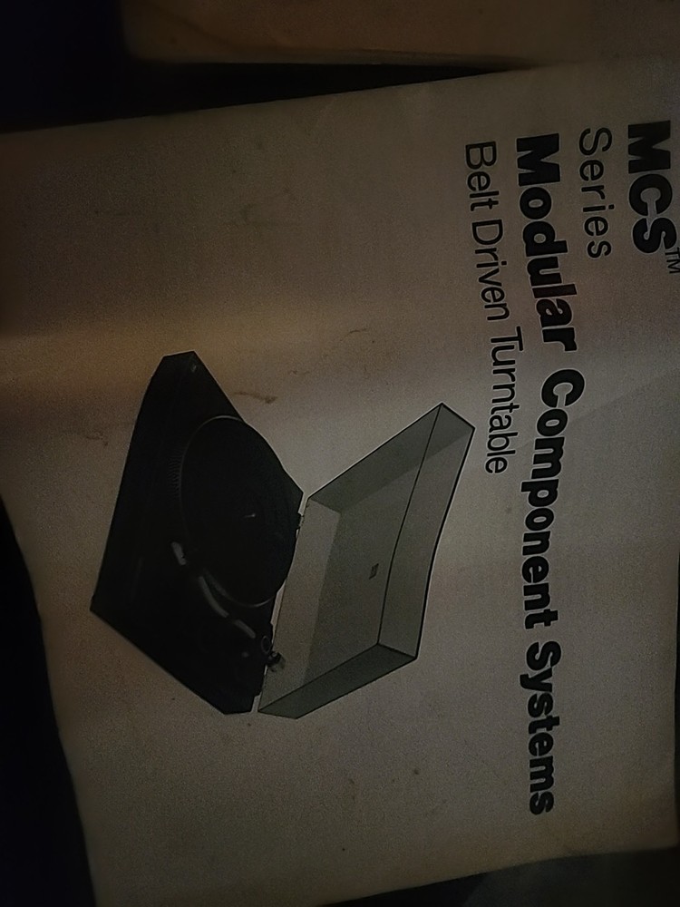 MCS Series Turntable (Modular Component Systems) Model 6710 Belt Drive. Technic