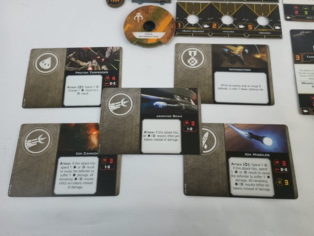Star Wars X-Wing Miniatures M3-A Interceptor upgraded 2.0