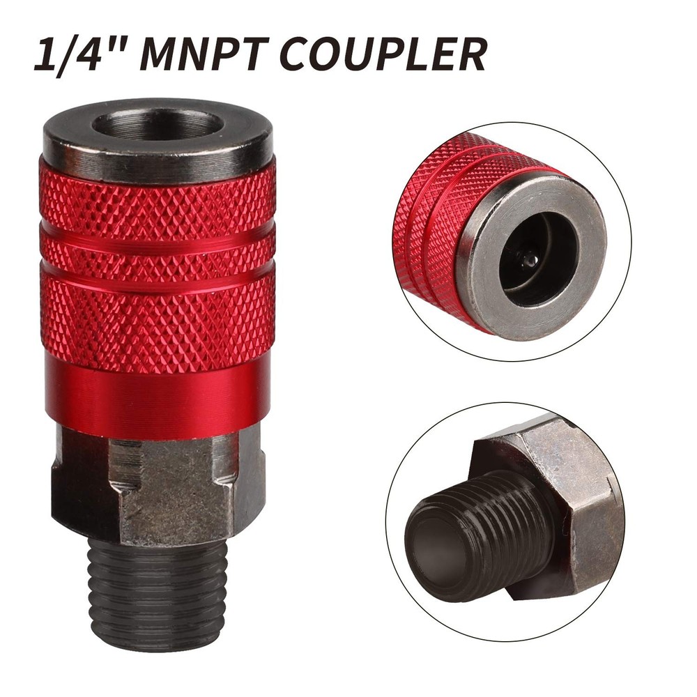 4-Way Air Manifold 5 Ports Pneumatic Compressor Quick Connect Socket Splitter