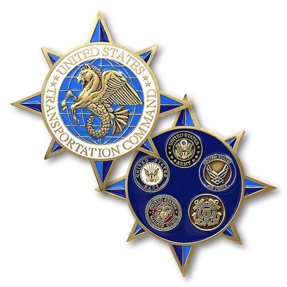 USTRANSCOM TRANSPORTATION COMMAND 1.75" CHALLENGE COIN