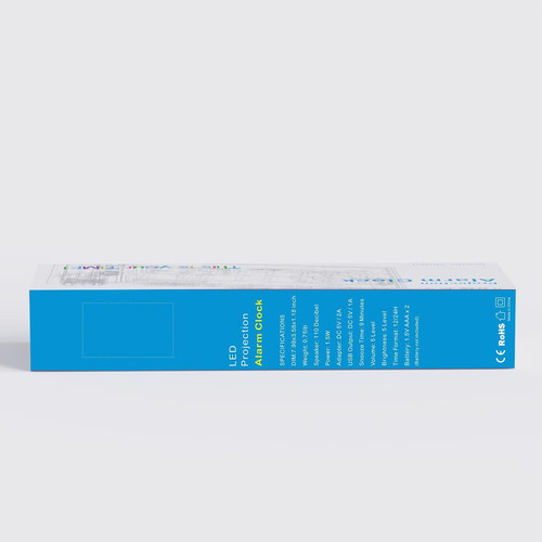 Digital Projection Alarm Clocks with Projection, Blue Digits;