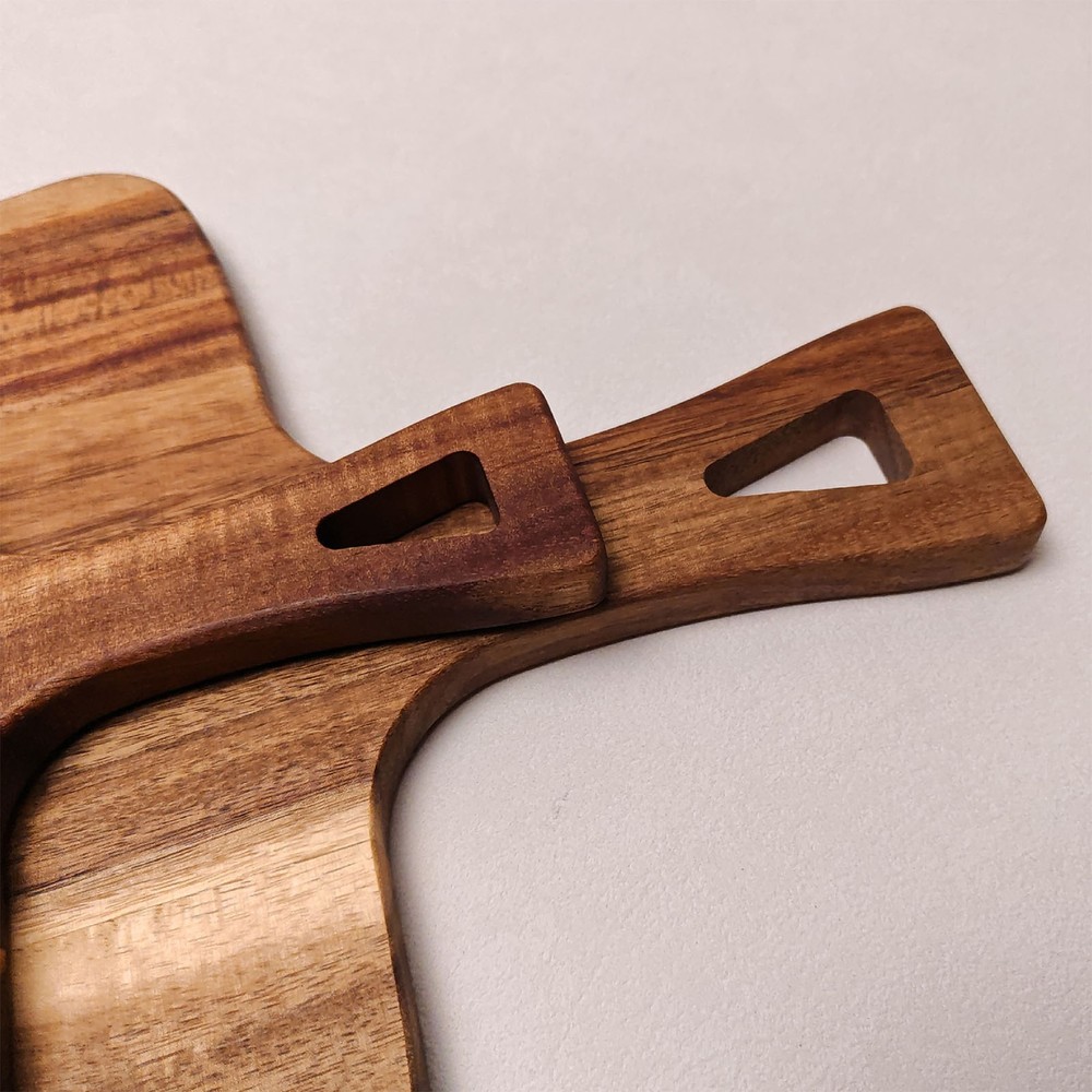 Wood Cutting Board With Handle Charcuterie Board Serving Board