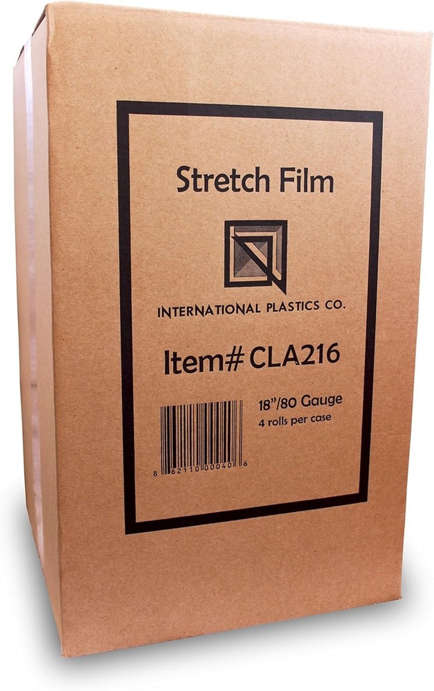 Heavy Duty 18" Stretch Film - 1500ft Eco-Friendly Packing Solution (4 Rolls)
