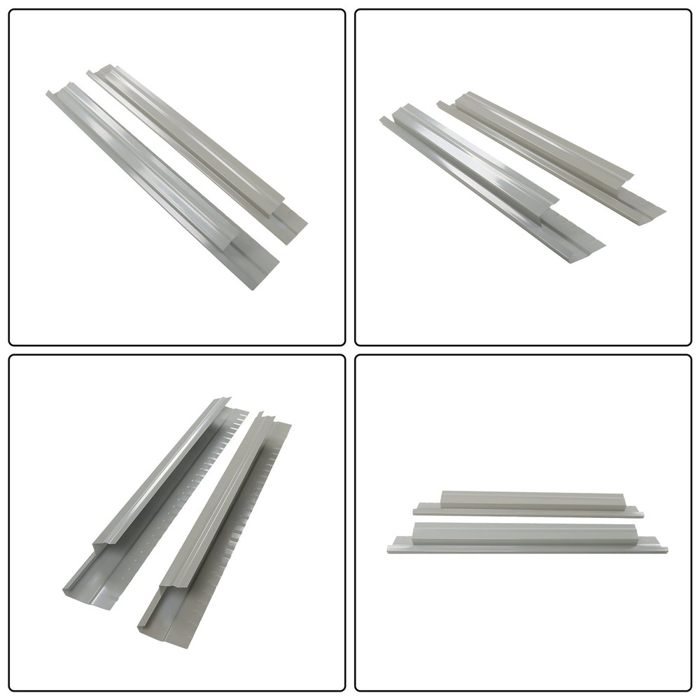 Labwork Rocker Panel Silver For Chevy Silverado GMC Sierra Standard Cab 1999-07