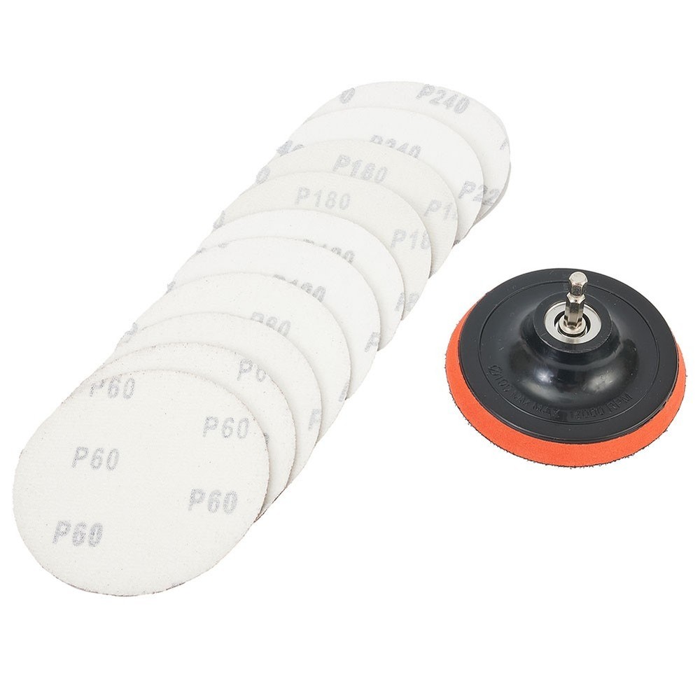 4inch Sanding Disc Aluminium Oxide Discs Hook&Loop M10 Set Polyurethane