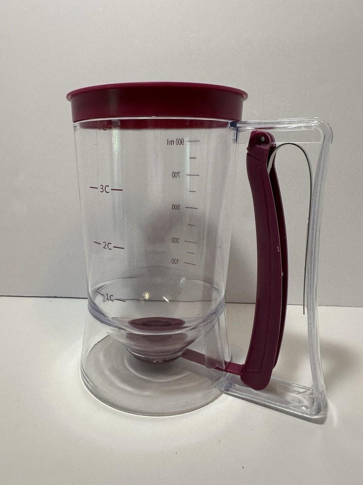 Pancake Cupcake Batter Dispenser Bakeware Maker with Measuring Label