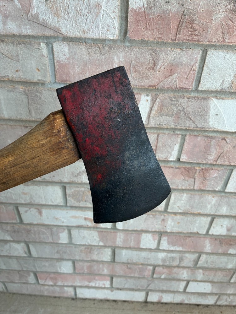 Vintage True Temper Flint Edge Boys Single Bit Axe With Handle 2 1/4 lb Old Tool