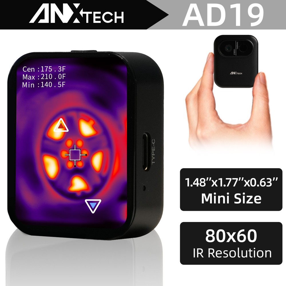 ANXTECH Mini Infrared Thermal Imaging Camera for Beginner 80*60 IR Resolution