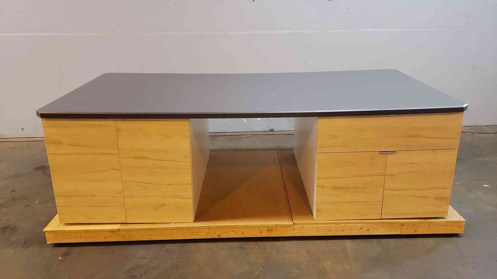 9'x51" Lab Island Casework Chem Top 2-Side Bench (100463)