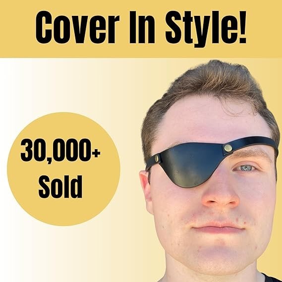 Handmade Leather Eye Patch for Adults or Cosplay