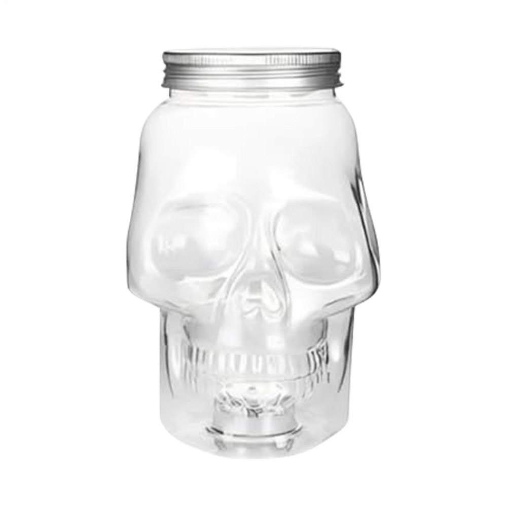 Skull Jars 500ml/800ml Reusable Spooky Decor with Lid