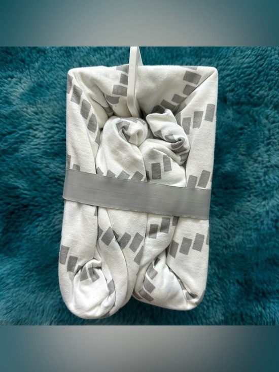 cloud island Jersey Crib Sheets 2-Pack in White and Gray