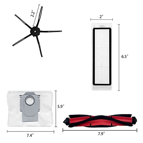 Replacement Accessories Kit Compatible With Roborock Q5 Q5+ Q5 Plus 14 PCS