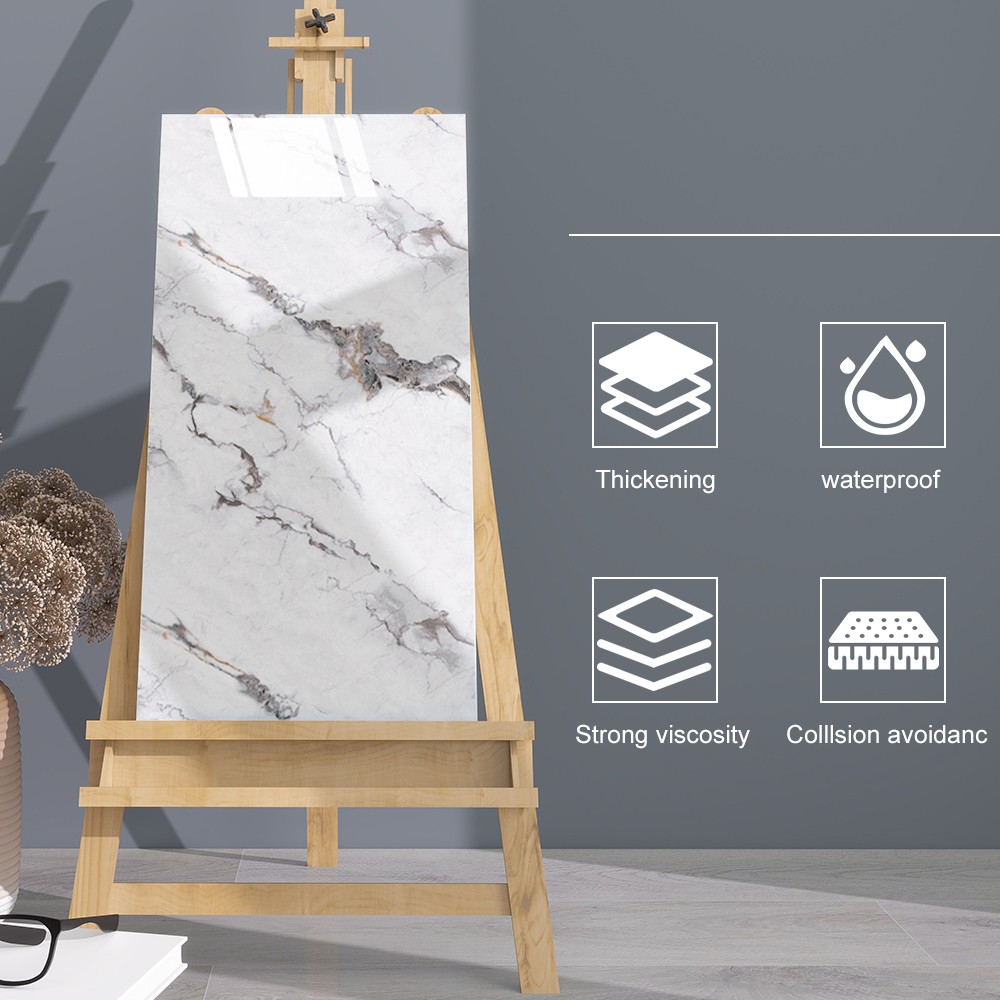 20/40pcs Oversized Marble Tiles Wall Panels Set - Self-Adhesive Marble Sheets