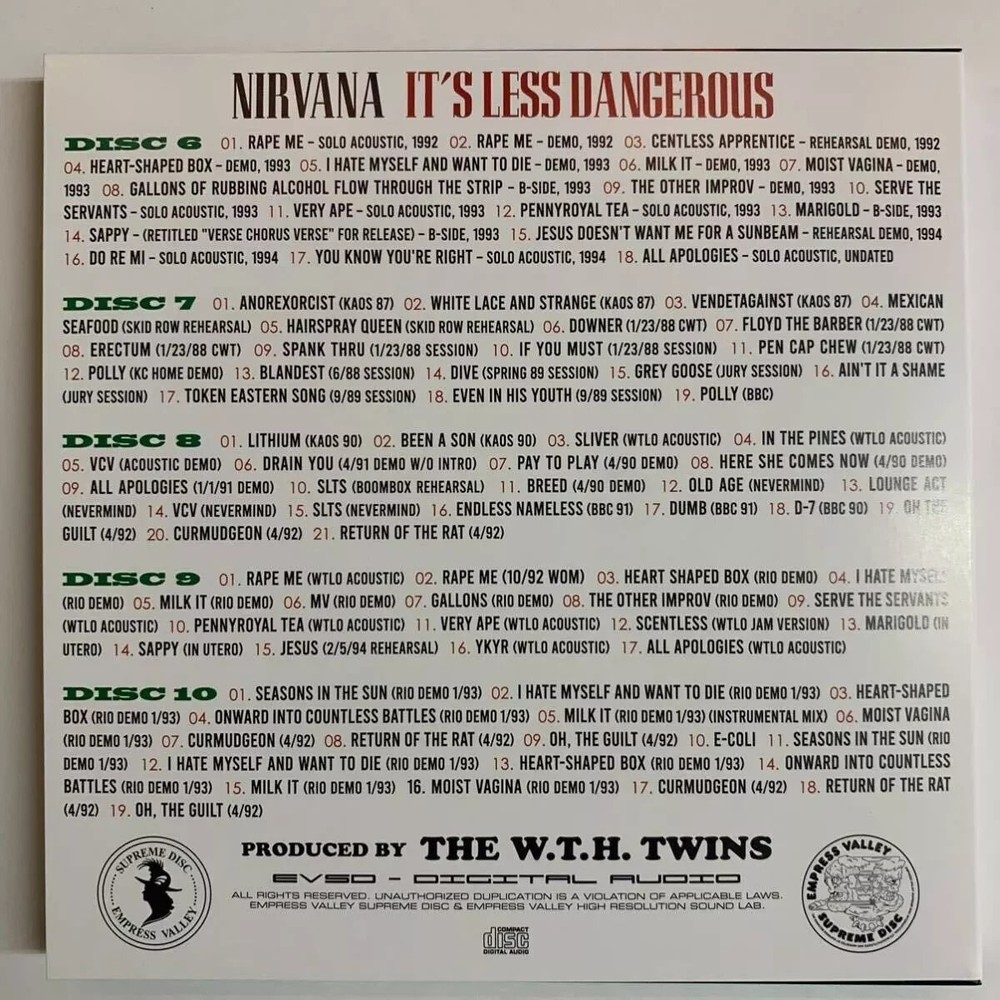 Nirvana /Pandora's Box 10CD Set Empress Valley JAPAN NEW