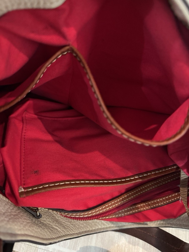 Dooney & Bourke Cooper Hobo Pebbled Bone Shoulder Bag