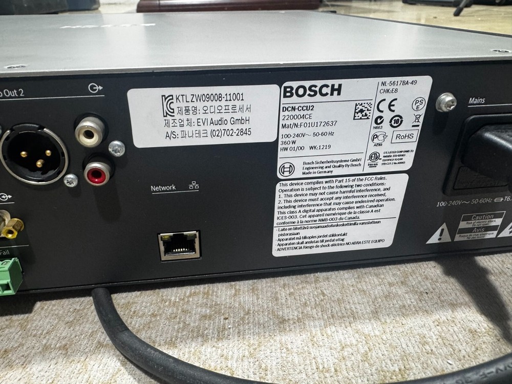 1PC Used BOSCH DCN-CCU2 Conference System (DHL or FEDEX）
