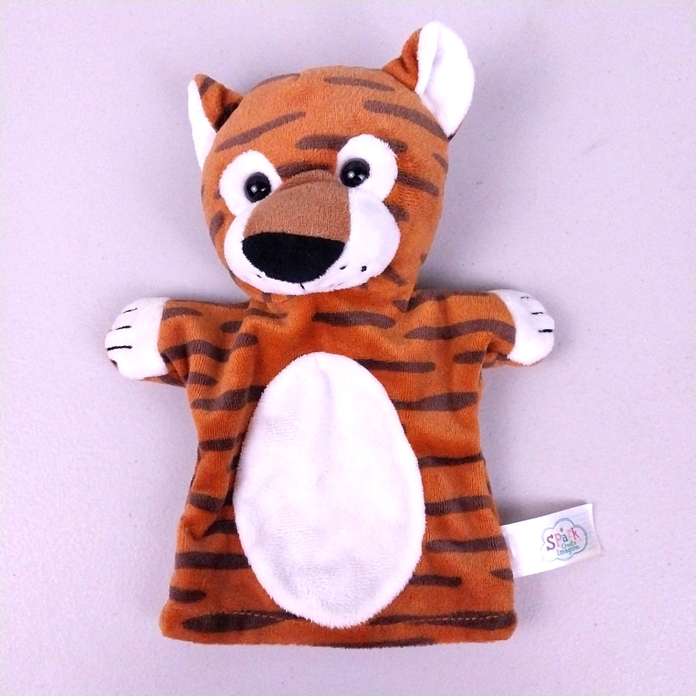 Walmart Spark Create Imagine TIGER Soft Plush Toy Hand Puppet