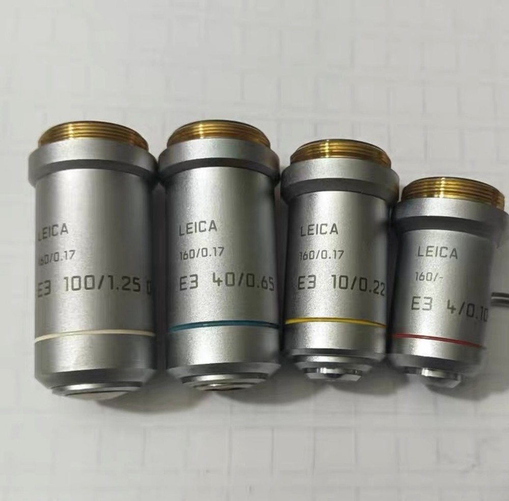 Leica microscope objective set E3 4/10/40/100 Limited distance