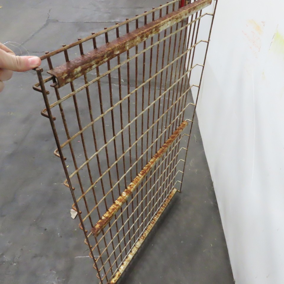 30" x 48" 3 Channel Double Waterfall Pallet Rack Wire Decking USED