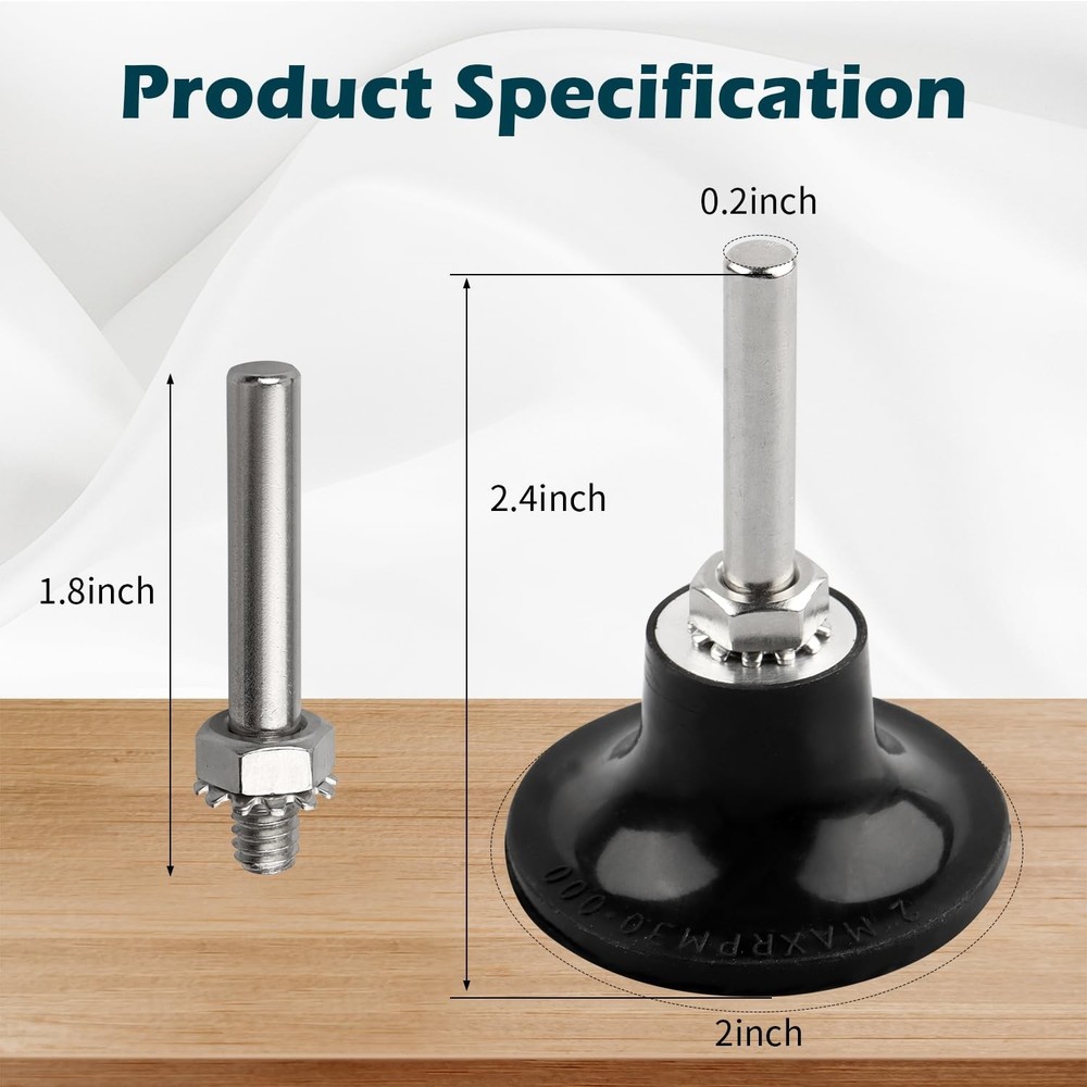 Medium Grit 180 Quick Change Disc Pad Holder with Secure Locking Mechanism