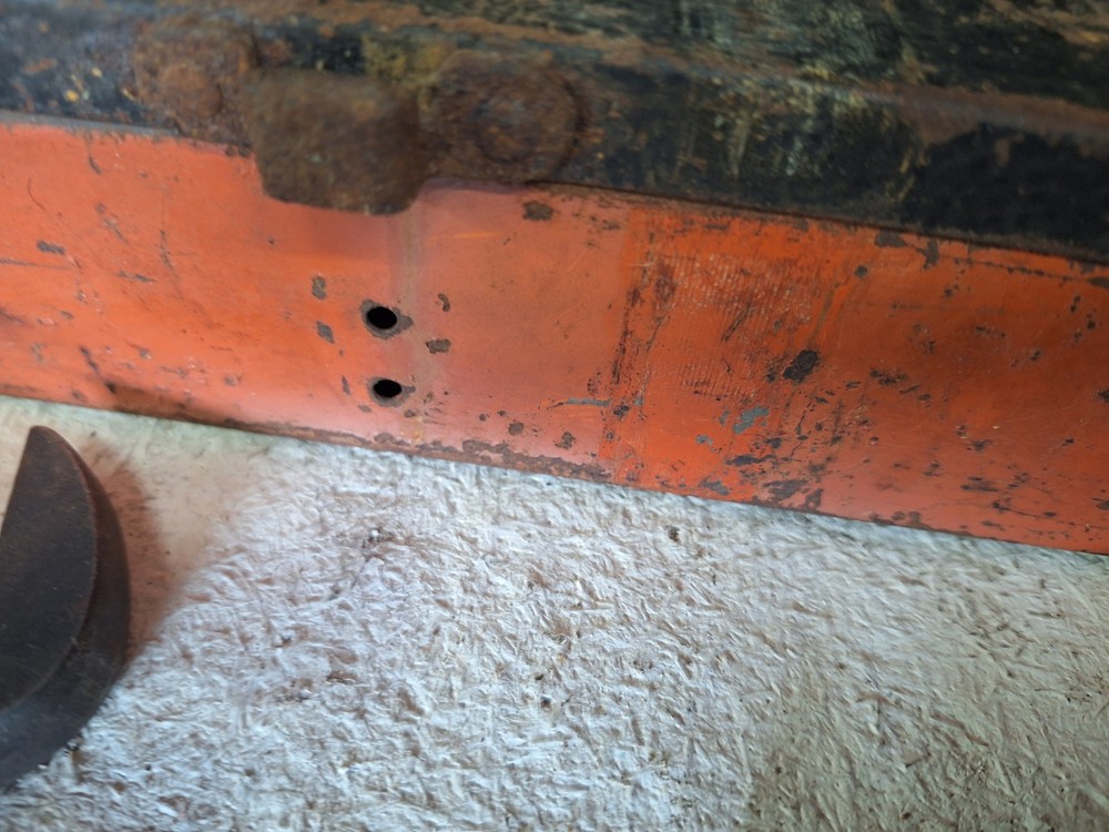 Vintage Williams metal toolbox with multiple Wrenches used
