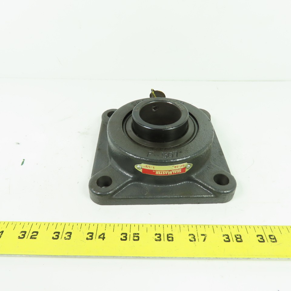 Sealmaster SF-24 1-1/2" Bore 4-Bolt Square Flange Bearing Unit