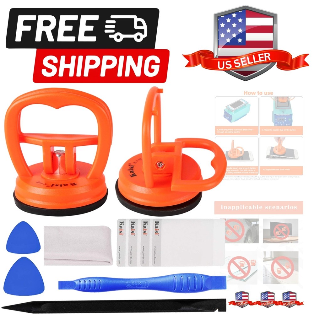 11 PCS Screen Suction Cup Kit LCD Screen Opening Tools Screen Replacement Too...