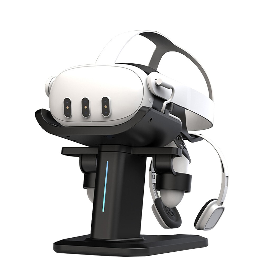 Display Stand for Quest 3 Headset Controllers Desk Base Charging Dock Holder